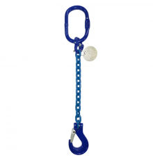 Строп ланцюговий одногілковий KrepZevs 1СЛ G100 4 тонни, 4 метри (стандарт)