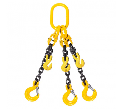 Строп цепной трехветочный KrepZevs 3СЛ 11.2 тонны, 4.5 метров (с сокращателем ветки)