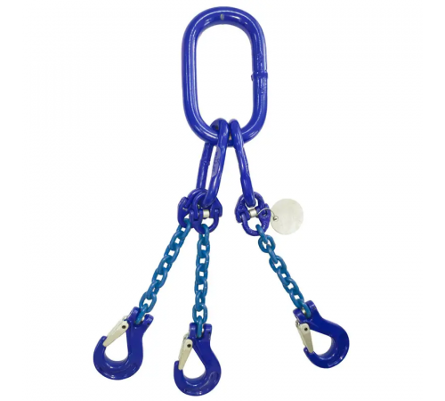 Строп цепной трехветочный KrepZevs 3СЛ G100 14 тонн, 4.5 метров (стандарт)