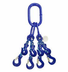 Строп цепной четырехветочный (паук) KrepZevs 4СЛ G100 3 тонны, 3.5 метров (с сокращателем ветки)