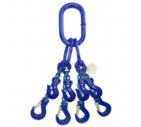 Строп цепной четырехветочный (паук) KrepZevs 4СЛ G100 8 тонн, 4.5 метров (с сокращателем ветки)