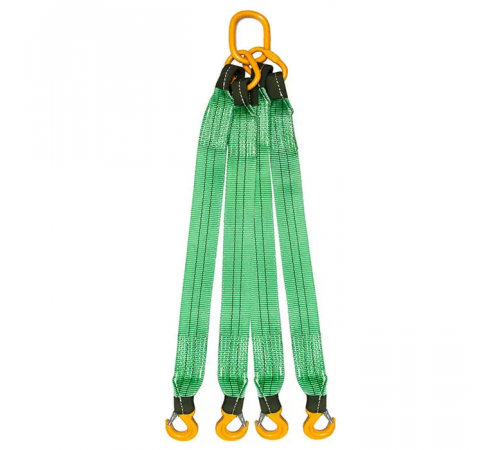 Строп текстильний чотирьохгілковий KrepZevs 4СТ 10 тонн, 3.5 метрів