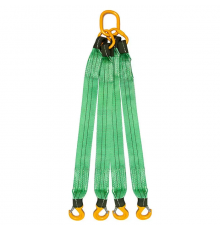 Строп текстильный четырехветочный KrepZevs 4СТ 10 тонн, 4 метра