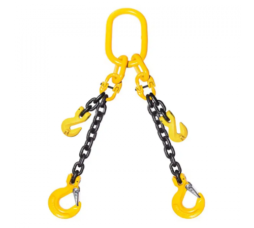 Строп ланцюговий двогілковий KrepZevs 2СЛ 2.8 тонн, 2 метри (з обмежувачем гілки)