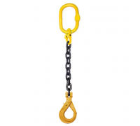 Строп цепной одноветвный KrepZevs 1СЛ 8 тонн, 3.5 метров (крюк с принудительным закрытием)