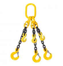 Строп ланцюговий трьохгілковий KrepZevs 3СЛ 11.2 тонни, 2.5 метрів (зі скорочувачем гілки)