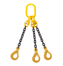 Строп цепной трехветочный KrepZevs 3СЛ 11.2 тонны, 3.5 метров (крюк с принудительным закрытием)