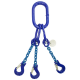 Строп ланцюговий трьохгілковий KrepZevs 3СЛ G100 3 тонни, 4.5 метрів (стандарт)