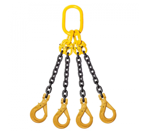 Строп цепной четырехветочный (паук) KrepZevs 4СЛ 11.2 тонны, 5.5 метров (крюк с принудительным закрытием)