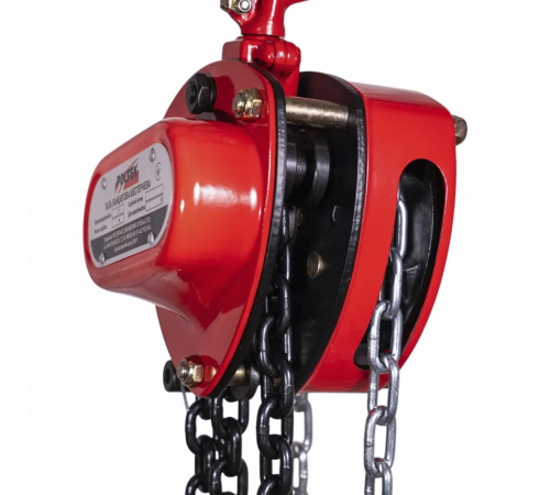 Таль цепная ручная шестеревая POLTEK 1 т, 4 м