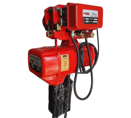 Таль электрическая цепная SGW Poltek с передвижной тележкой (3 тонны/6 метров)