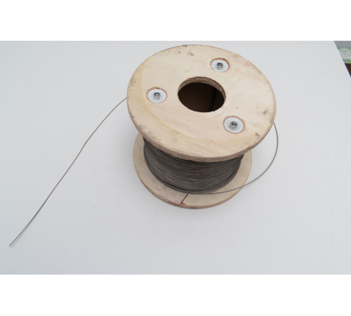 Трос Ф1.5, плетіння 7х7 (м'який) нержавіючий