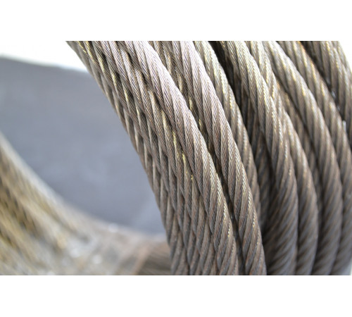 Трос Ф2, плетіння 7х7 (м'який) нержавіючий