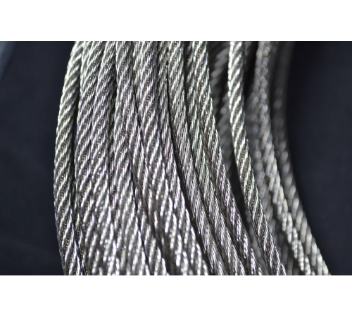Трос Ф2, плетіння 7х7 (м'який) нержавіючий