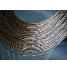 Трос Ф2.5, плетение 7х7 (мягкий) нержавеющий