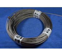 Трос Ф8, плетение 7х7 (мягкий) нержавеющий