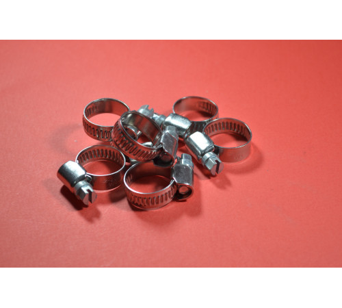 Хомут черв'ячний нержавіючий 8х16 Хомут черв'ячний нержавіючий 8х16