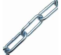 Цепь длиннозвенная оцинкованная DIN 5685С 2х22 (цена указана за 1 метр, заказ кратно 5м)