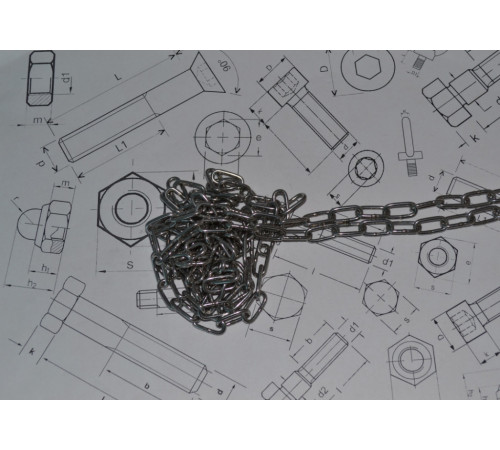 Ланцюг нержавіючий коротколанковий Ф4 зі сталі А4