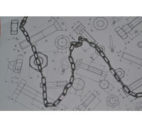 Цепь нержавеющая короткозвенная Ф8 из стали А2