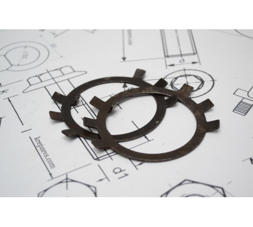 Шайба 80 стопорна багатолапчаста ГОСТ 11872-80, DIN 5406