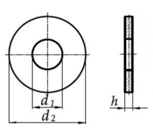 Шайба Ф12 DIN 9021 зі сталі А2