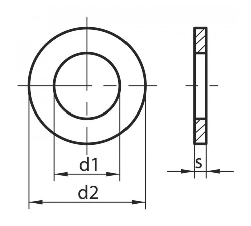 Шайба Ф20 плоска DIN 988 Шайба Ф20 плоска DIN 988