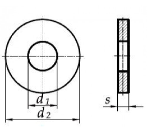 Шайба Ф24 DIN 6340 посилена Шайба Ф24 DIN 6340 посилена