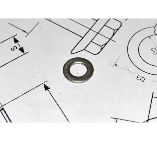 Шайба Ф24 плоска ГОСТ 11371-78 зі сталі А4