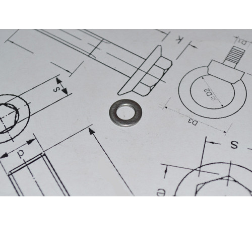 Шайба Ф5 плоска DIN 125 зі сталі А4