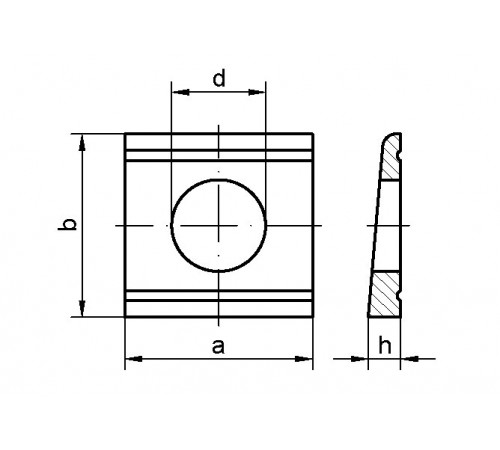 Шайба косая Ф30 DIN 434
