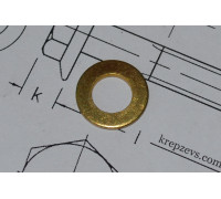 Шайба плоская латунная Ф16 ГОСТ 11371-78, DIN 125