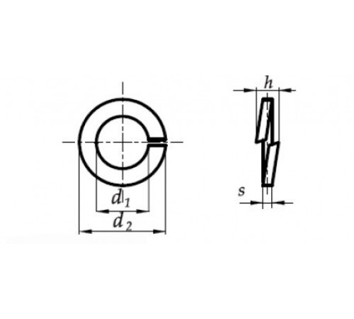 Шайба пружинна Ф18 DIN 7980 із сталі А2