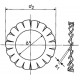 Шайба стопорная Ф10 DIN 6798А