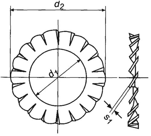Шайба стопорная Ф2.5 DIN 6798А