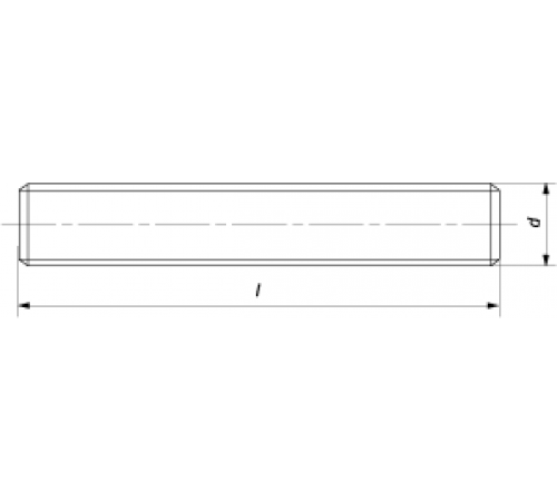 Шпилька М10 різьбова латунна DIN 975