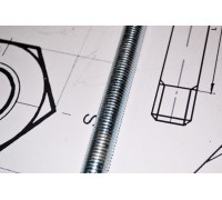 Шпилька високоміцна М16 DIN 975 класу міцності 8.8