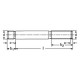 Шпилька різьбова з кінцем, що загвинчується 1.25d М20 ГОСТ 22034-76, DIN 939