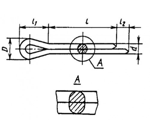 Шплінт Ф2.0 ГОСТ 397-79 розвідний Шплінт Ф2.0 ГОСТ 397-79 розвідний
