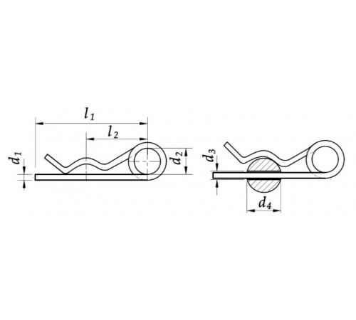 Шплінт Ф8 DIN 11024 голчастий