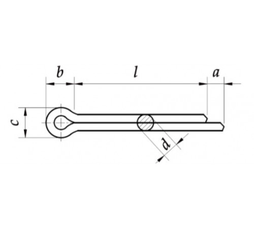Шплінт Ф8.0 DIN 94 розвідний