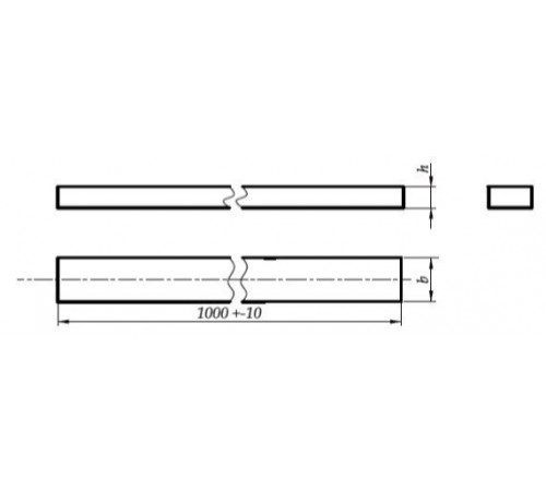 Шпонкова сталь 6х6х1000 DIN 6880 нержавіюча Шпонкова сталь 6х6х1000 DIN 6880 нержавіюча